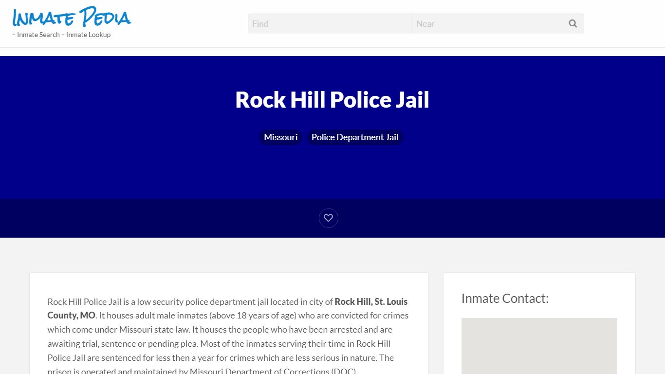 Rock Hill Police Jail – Inmate Pedia – Inmate Search ...